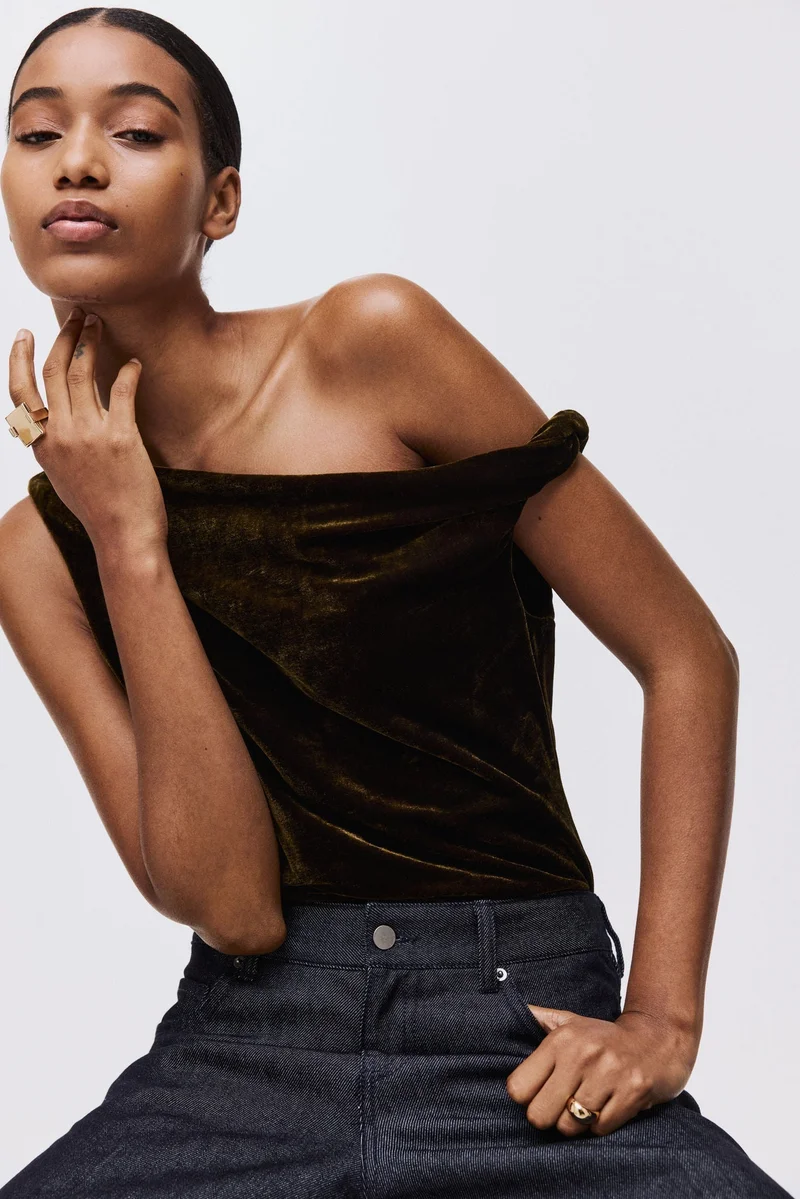 H&M One-shoulder top